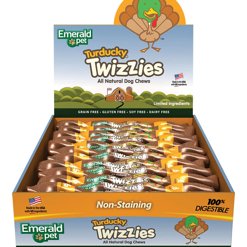 Emerald Pet, Twizzies, LID GF Chew - Turducky - 6" image number null