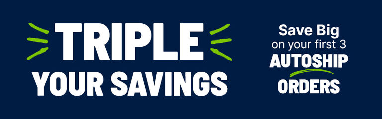 Triple your savings on your first 3 Autoship Orders