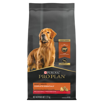 Pro Plan, Adult - Shredded Blend - Beef & Rice - 2.72 kg - Dry Dog Food