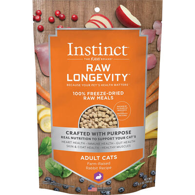 Instinct Raw Longevity,  Freeze-Dried Raw Meals - Farm-Raised Rabbit