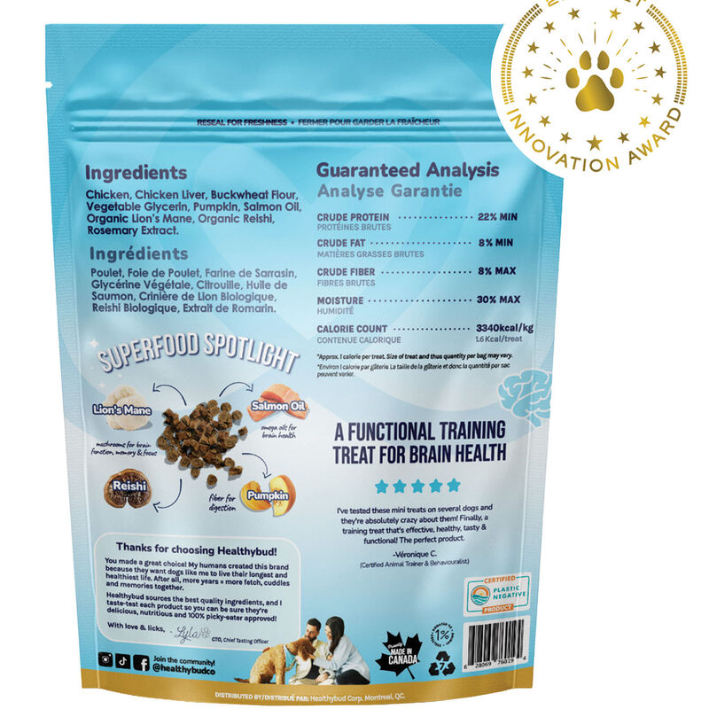 Healthybud, Chicken Mini Training Treats with Superfoods image number null