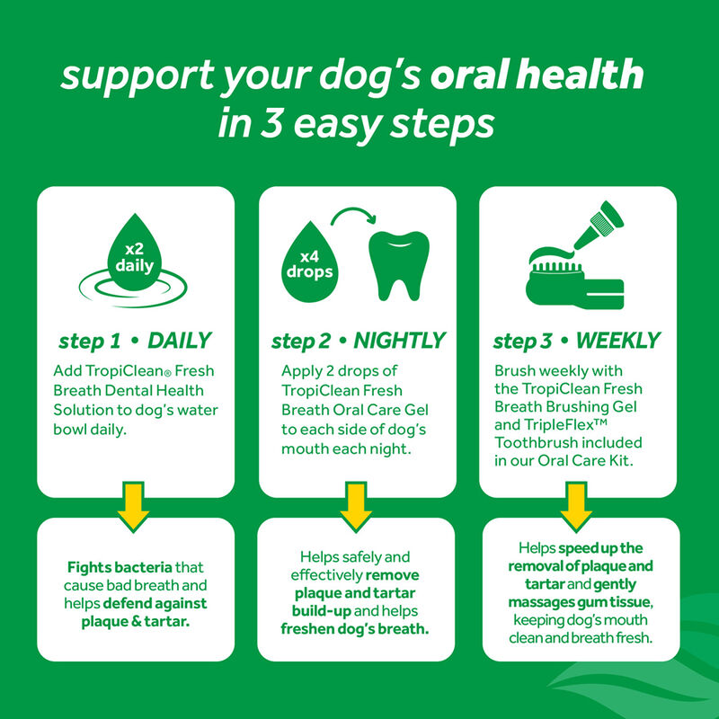 Tropiclean, Puppy, Dental Fresh Breath Oral Care Kit - 2 oz image number null