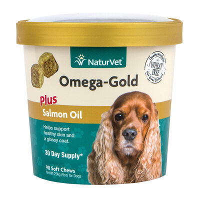 NaturVet, Omega Gold Plus Salmon Oil - 90ct