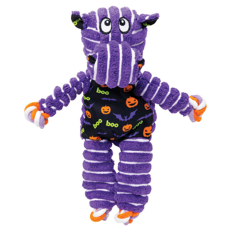 KONG Halloween Floppy Knots Hippo Dog Toy - S/M image number null