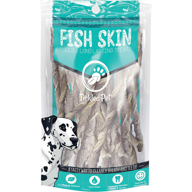 Tickled Pet, Icelandic Codfish Skin Rolls - 170 g image number null