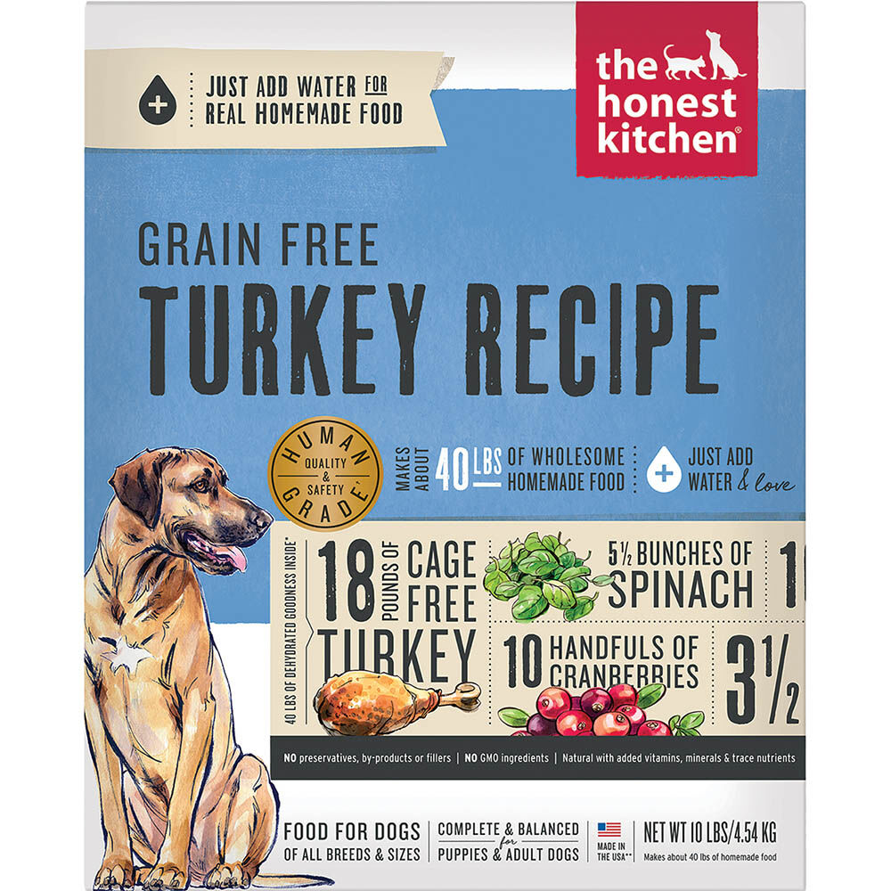 The Honest Kitchen グレインフリー ターキー 2袋 The Honest Kitchen, Grain Free Turkey Recipe - Freeze Dried Dog