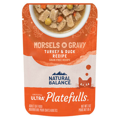 Natural Balance, Feline Adult Platefulls Indoor -Turkey & Duck - 85g - Wet Cat Food