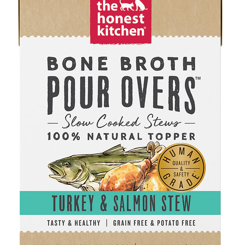 The Honest Kitchen, Bone Broth Pour Overs, Turkey & Salmon - Wet Dog Food image number null