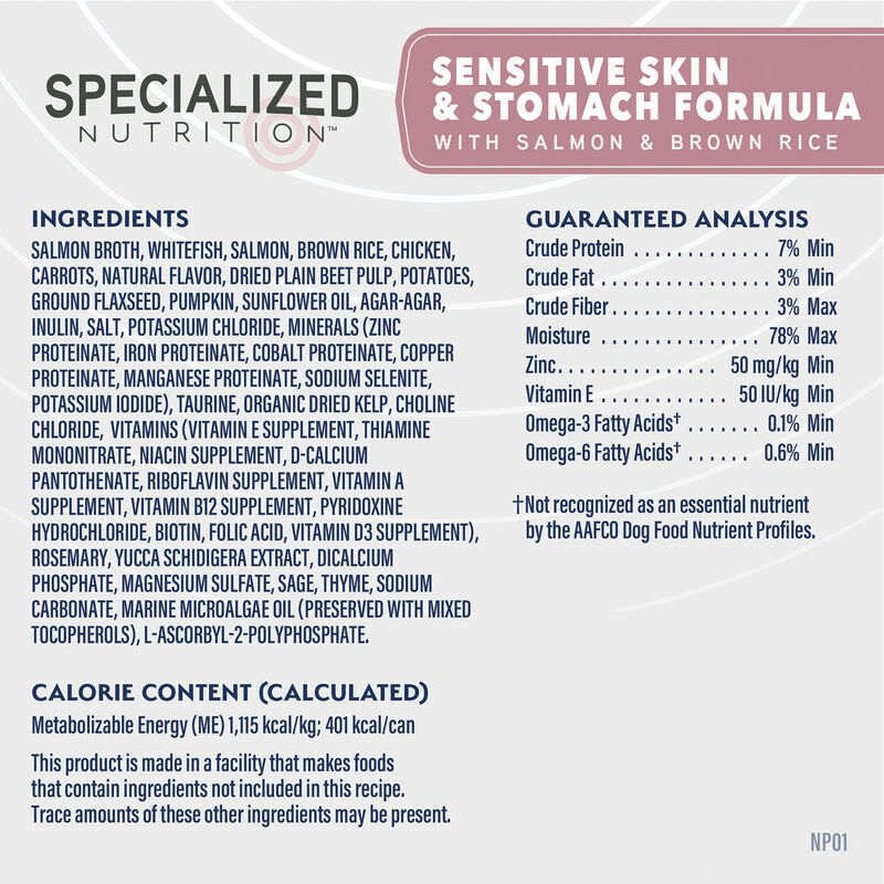 Natural Balance, Specialized Nutrition - Sensitive Skin & Stomach Formula with Salmon & Brown Rice - image number null