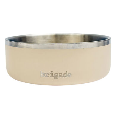 Brigade Double Wall Stainless Steel Dog Bowl