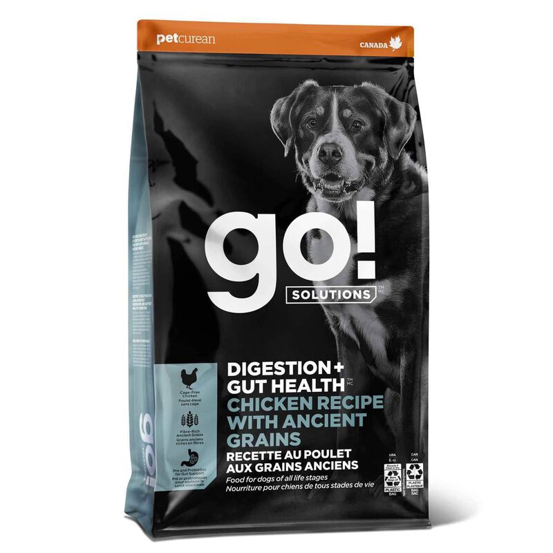 GO! SOLUTIONS, Adult - Digestion & Gut Health - Chicken with Grains for Dogs image number null
