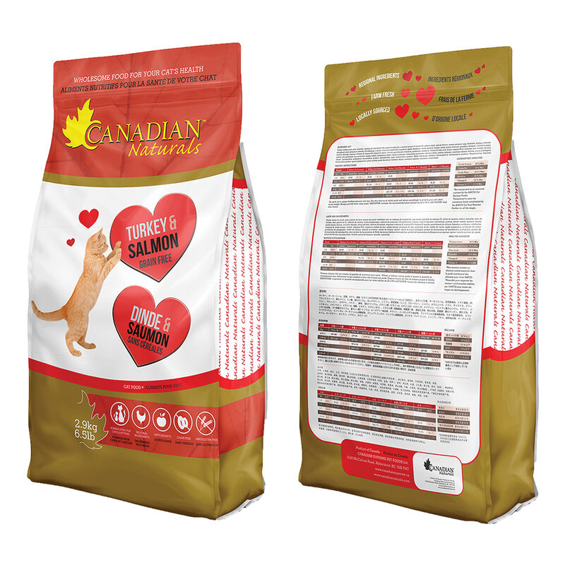 Canadian Naturals, Feline Adult - GF Turkey & Salmon - Dry Cat Food image number null