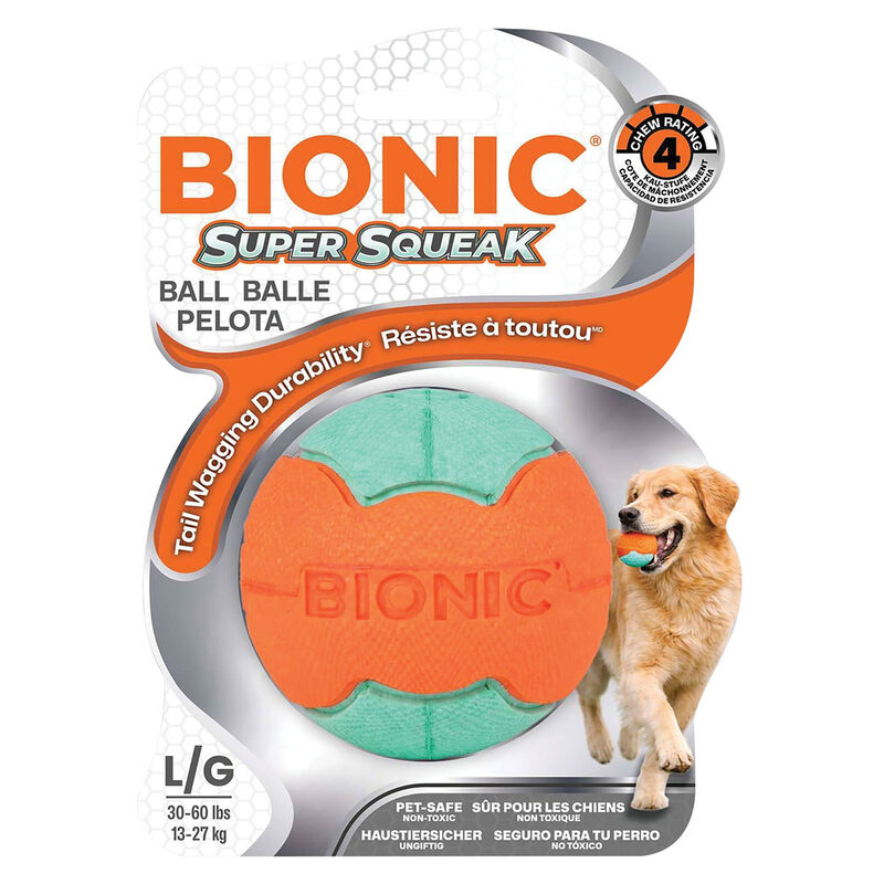 Bionic Super Squeak Ball Dog Toy  image number null