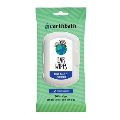 Earthbath, Grooming Wipes - Ear Wipes -30ct