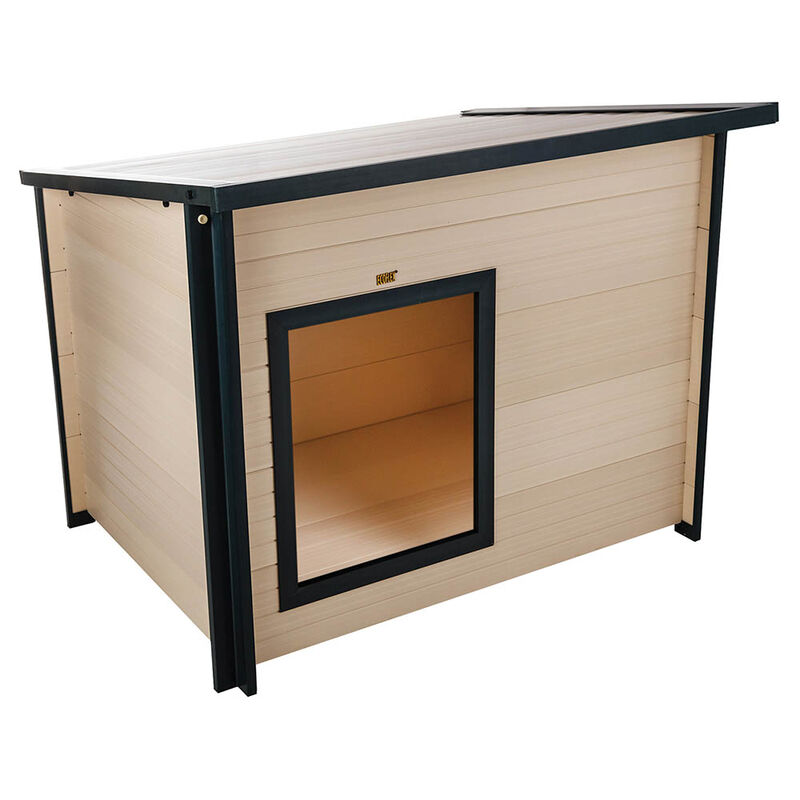 New Age Pet, Rustic Lodge Dog House - Medium - Maple image number null