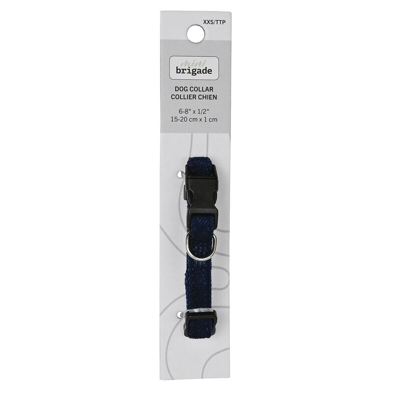 Mini Brigade, Mini Nylon Collar - Navy Blue image number null
