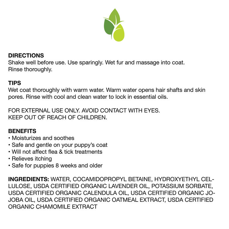 Pure and Natural Pet, Tearless and Calming Puppy Natural Shampoo - 8 oz image number null