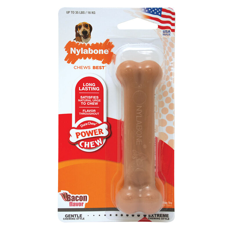 Nylabone, Dura Chew, Bacon Flavour Bone image number null