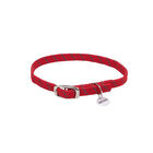 Cat Collar - Reflective Stretch - Red w/Charm - 3/8x10" image number null