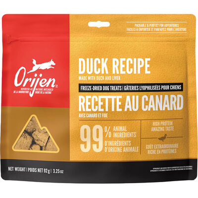Orijen, Freeze Dried Dog Treat - Free-Run Duck - Freeze Dried Dog Treat