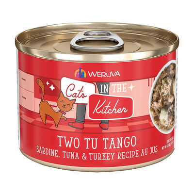 Weruva, Can Feline - Two Tu Tango - Sardine,Tuna&Trky-170g - Minced - Wet Cat Food