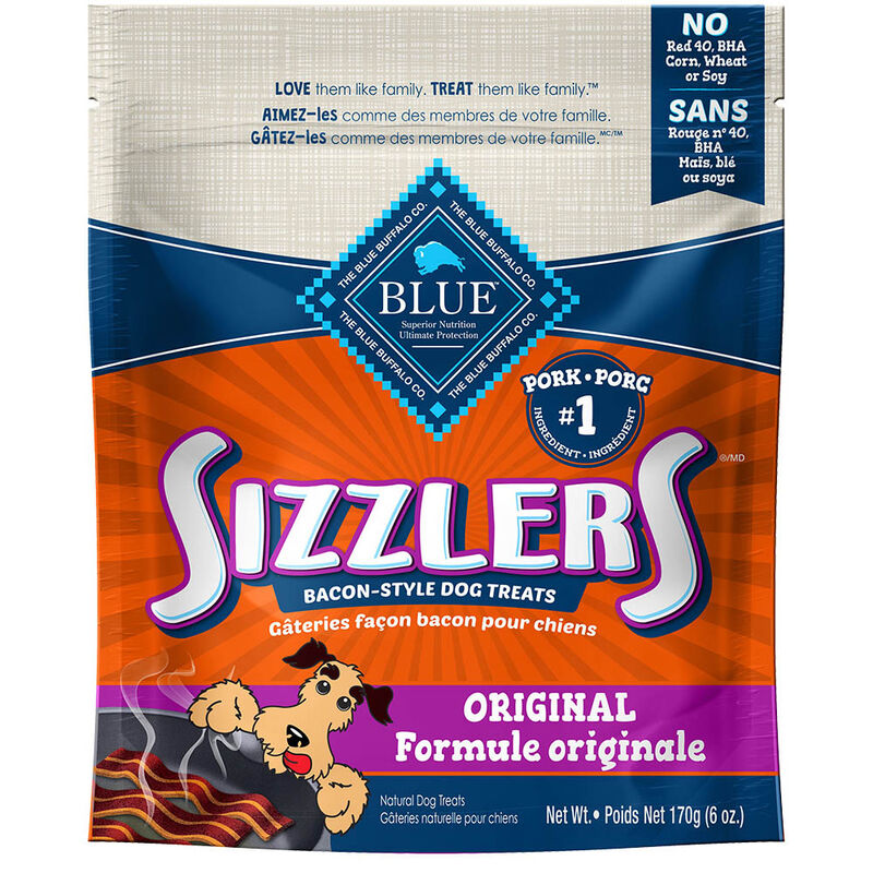 Blue Buffalo, Sizzlers - Bacon Style - Pork - 170 g - Dog Treat image number null