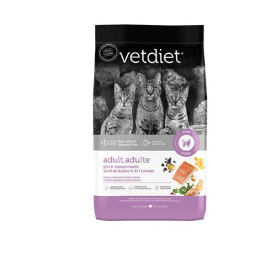 Vetdiet, Feline Adult - Sensitive Skin & Stomach - Salmon - Dry Cat Food
