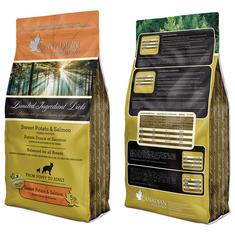 Canadian Naturals, Adult - LID - Salmon & Sweet Potato - Dry Dog Food image number null