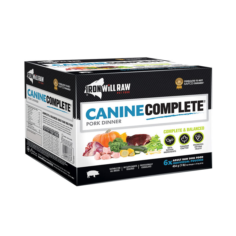 Iron Will Raw, Canine Complete, Pork Dinner - 2.72 kg image number null