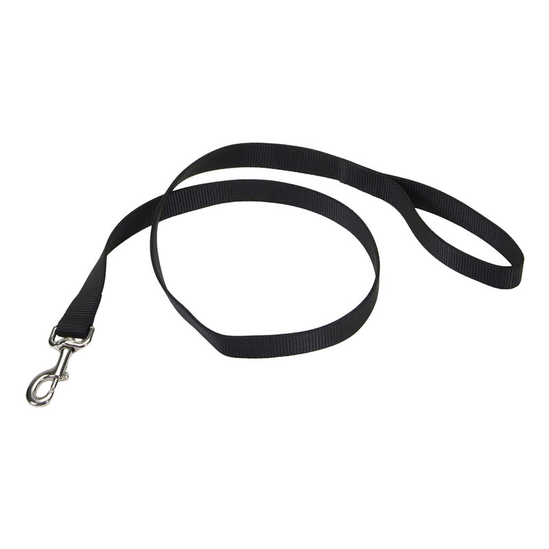Single-Ply Dog Leash, Black, Medium - 3/4" x 6' image number null