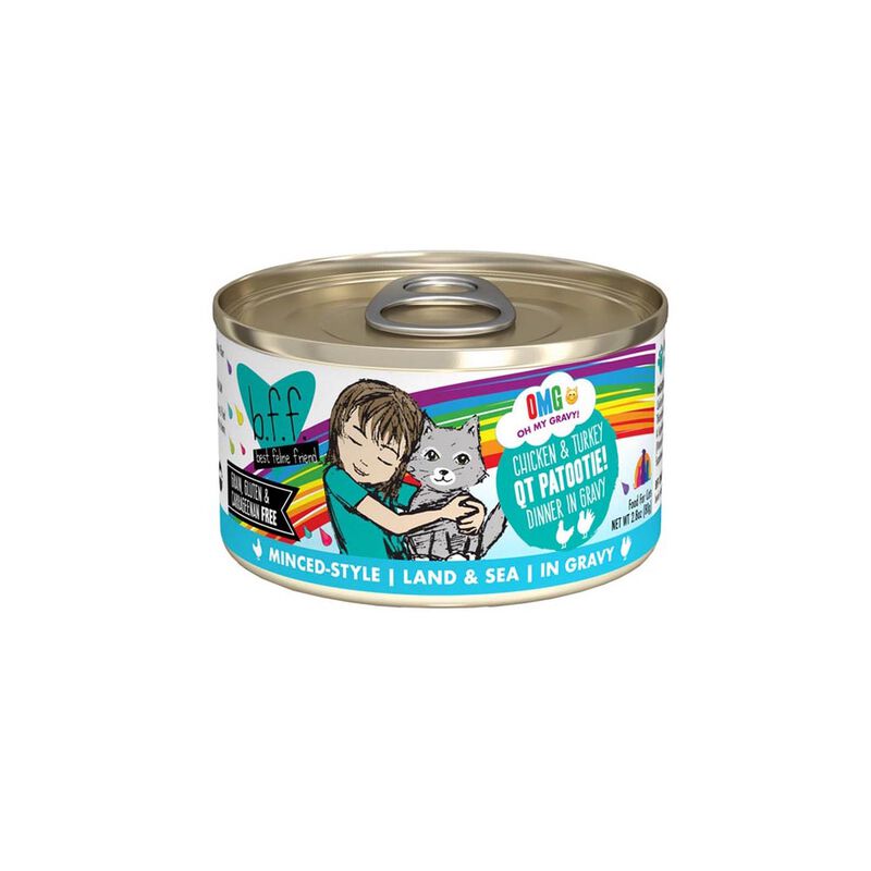 Weruva, Can, Feline Adult - QT Patootie - Chicken & Turkey - 156 g - Minced - Wet Cat Food image number null