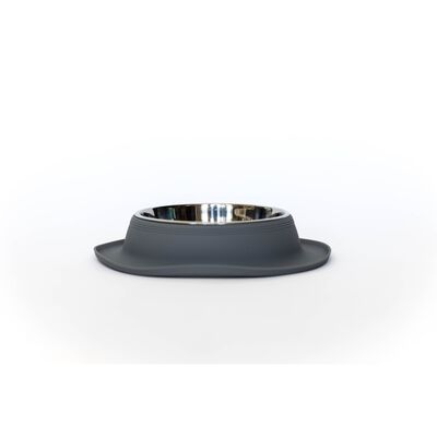 Silicone Dog Bowl - Grey - L