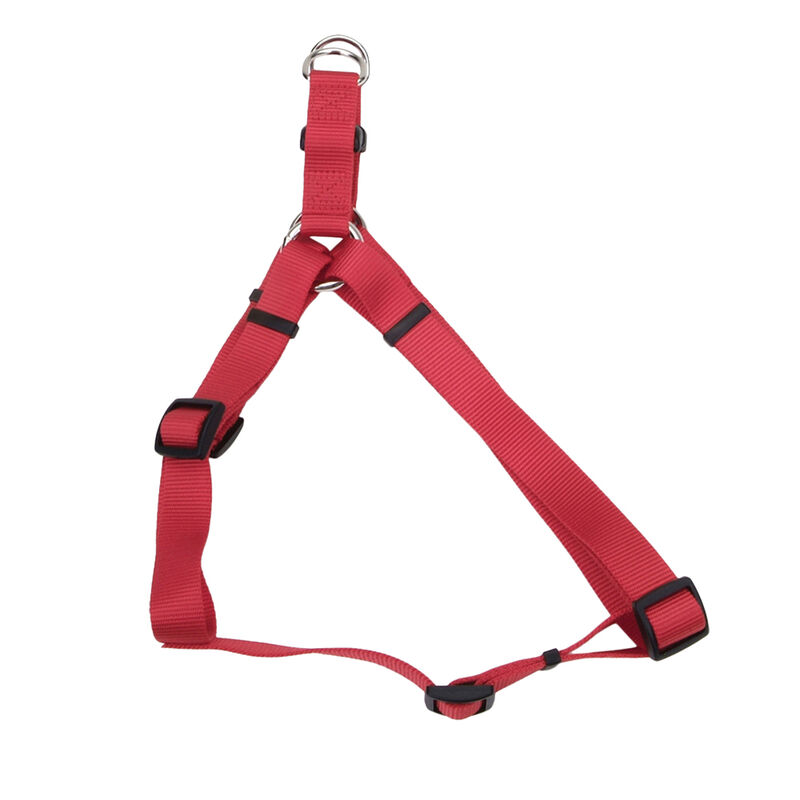 Adjustable Dog Harness, Red, Large - 1" x 26"-38" image number null