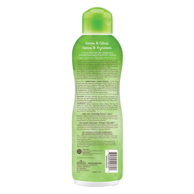 Tropiclean, Neem & Citrus Shampoo - 20 oz image number null