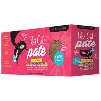 Can, Pate - Finely Minced - Variety Pack - 6 Flavors - 79 g - 12pk