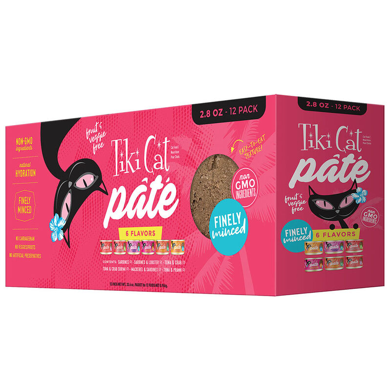 Can, Pate - Finely Minced - Variety Pack - 6 Flavors - 79 g - 12pk image number null