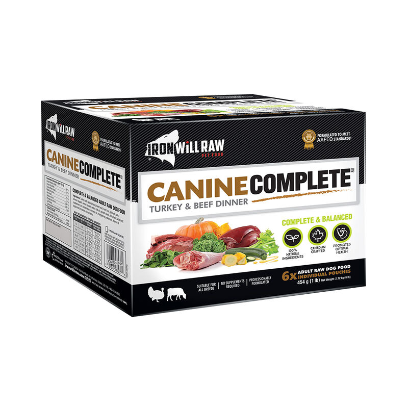 Iron Will Raw, Canine Complete, Turkey & Beef Dinner - 2.72 kg image number null