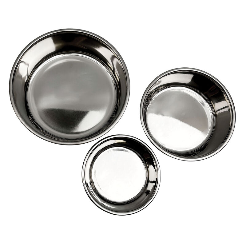 Brigade Printed Dog Bowl - Light Gray image number null