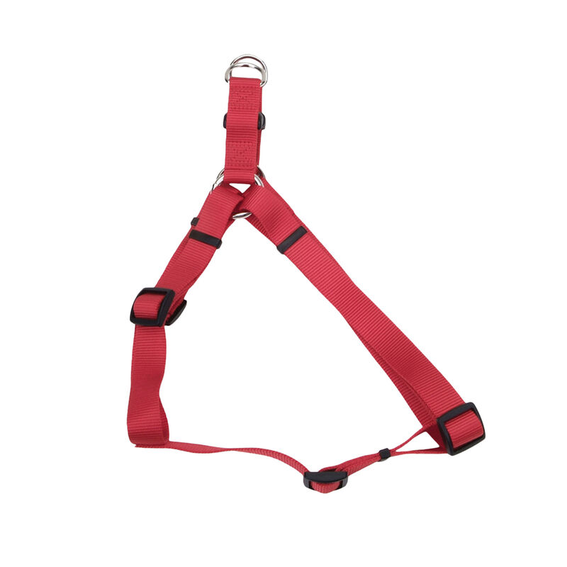 Adjustable Dog Harness, Red, Small - 5/8" x 16-24 image number null