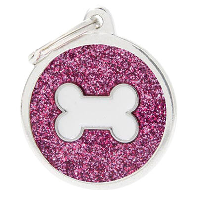 MyFamily, Glitter - Pink w/ White Bone