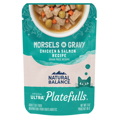 Natural Balance, Feline Adult Platefulls - Chicken & Salmon - 85 g - Wet Cat Food
