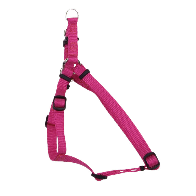 Adjustable Dog Harness, Pink Flamingo, Small - 5/8" x 16-24 image number null