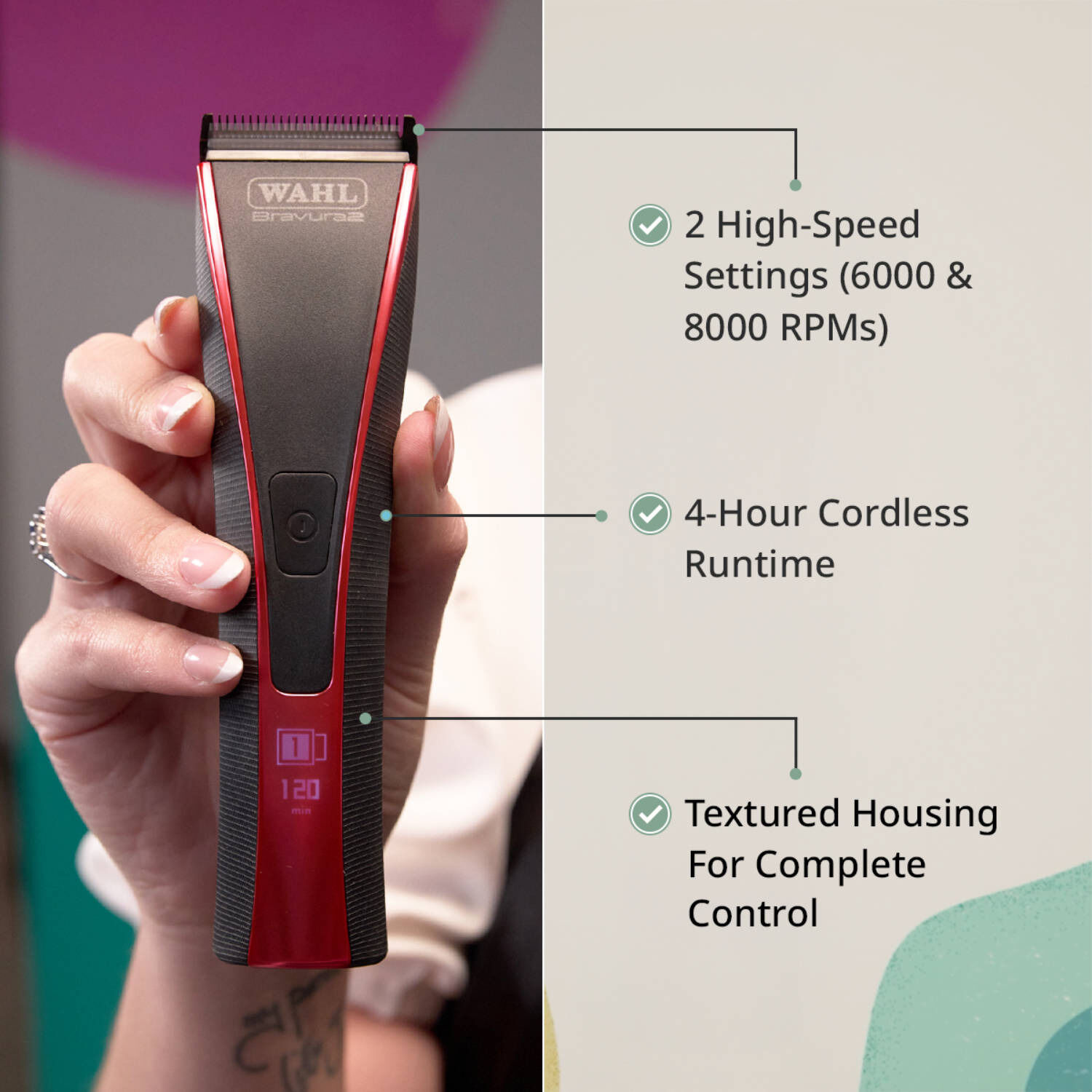 Wahl Bravura2 Clipper - Brilliant Rose - Ren's Pets