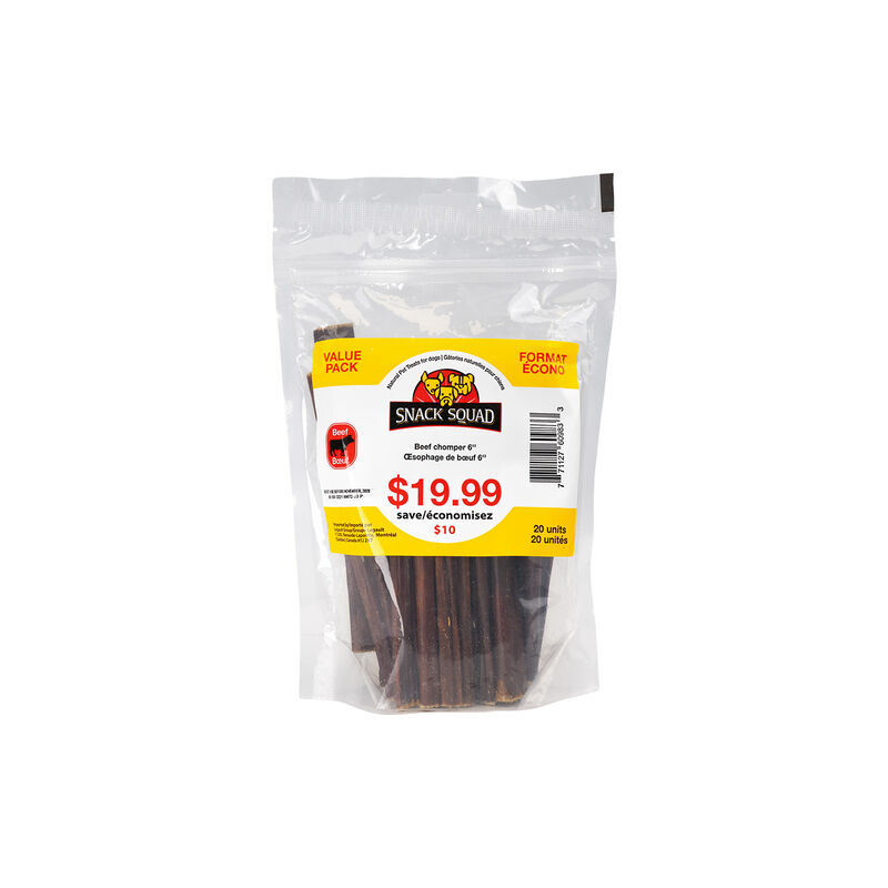 Snack Squad, Beef Chomper - 6" - 20 pk image number null