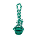 Bozzy Dental Ball with Rope Dog Toy image number null