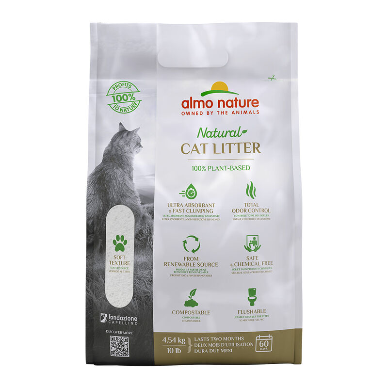 Almo Nature, Plant Based Clumping Litter - Cat Litter image number null
