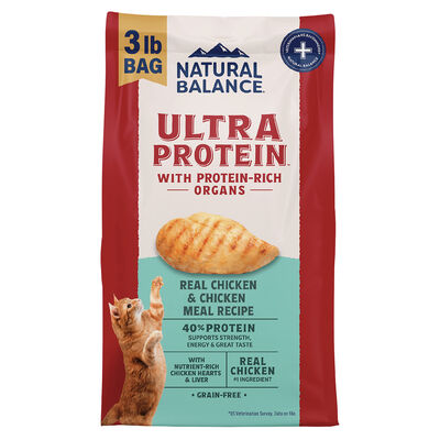 Natural Balance, Ultra Protein - Chicken & Chicken Meal Recipe - Dry Cat Food