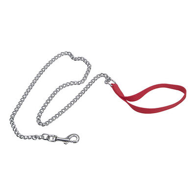 Dog Leash - Chain - Red - 4 mm