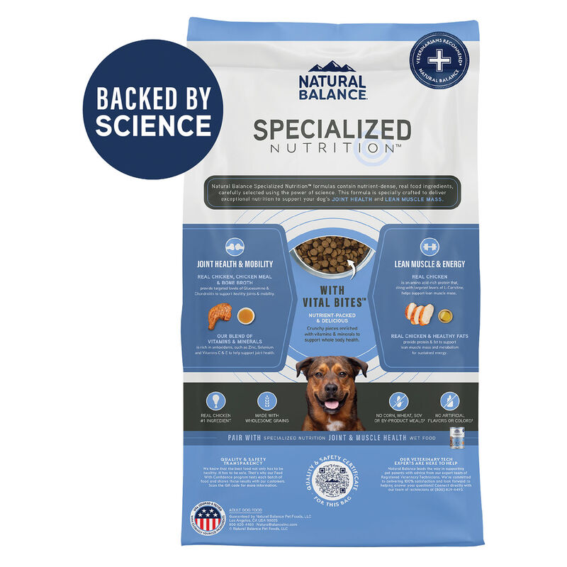 Natural Balance, Specialized Nutrition - Joint & Muscle Health Chicken & Oatmeal Formula - Dry Dog F image number null