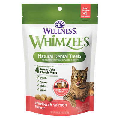 Whimzees, Feline Dental Treats - Chicken & Salmon - 56.69 g